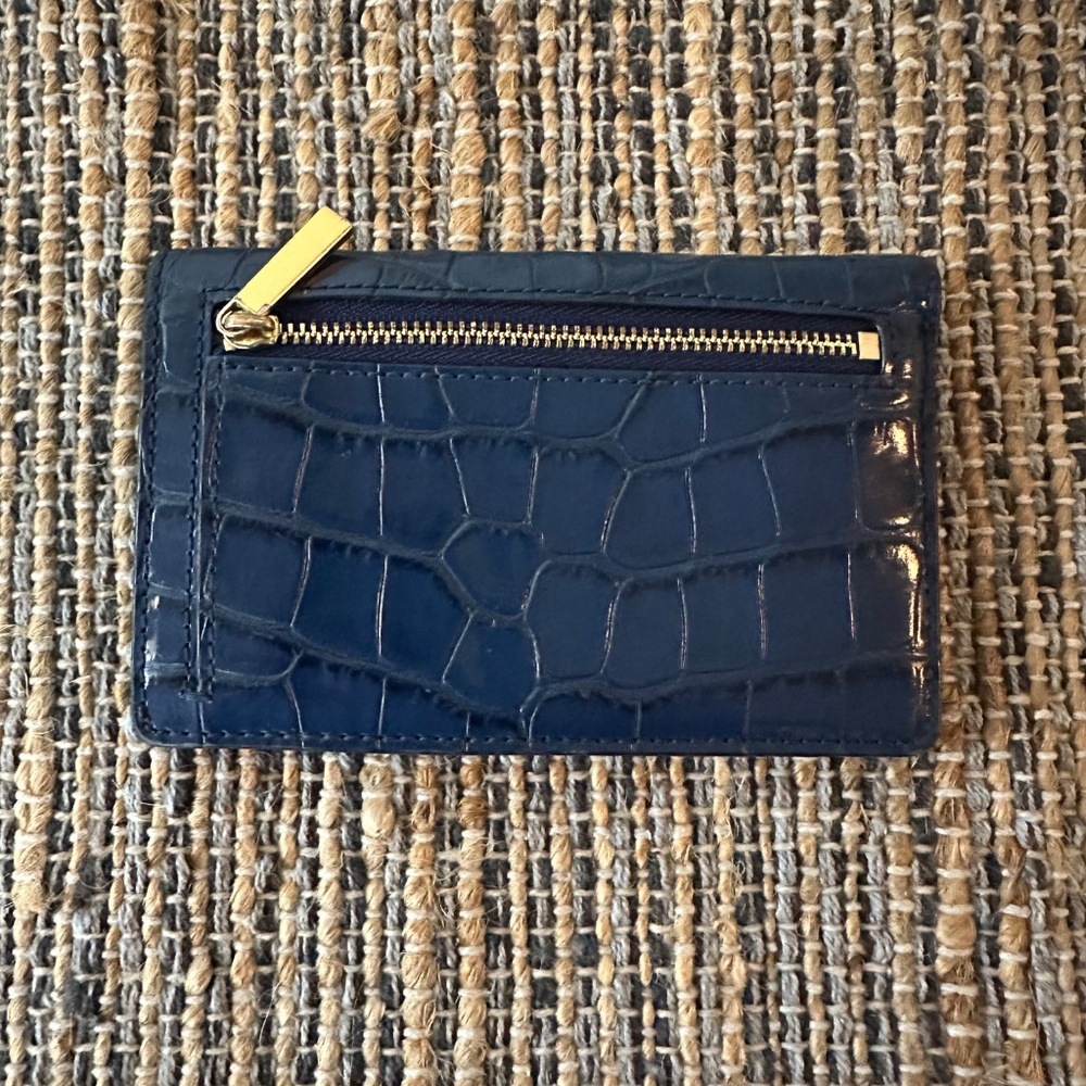 Tory Burch Blue Leather Wallet - Picture 2 of 12